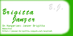 brigitta janzer business card